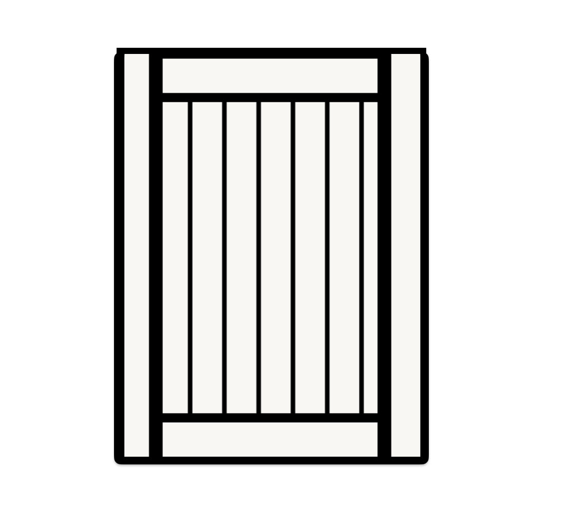 Signature Flattop Gate, No Midrail