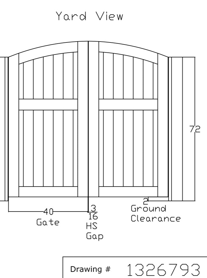 Signature Wood Gate Package (P121-AHS)