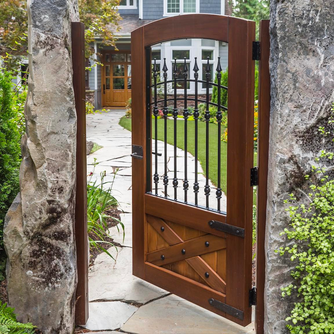 Old World Custom Wood Gate