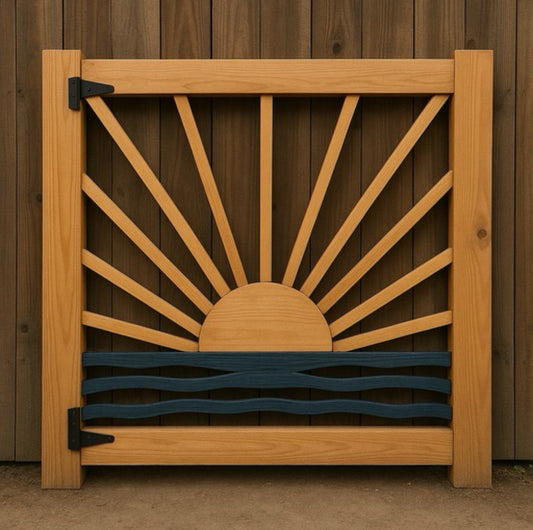 Custom Sunray Garden Gate