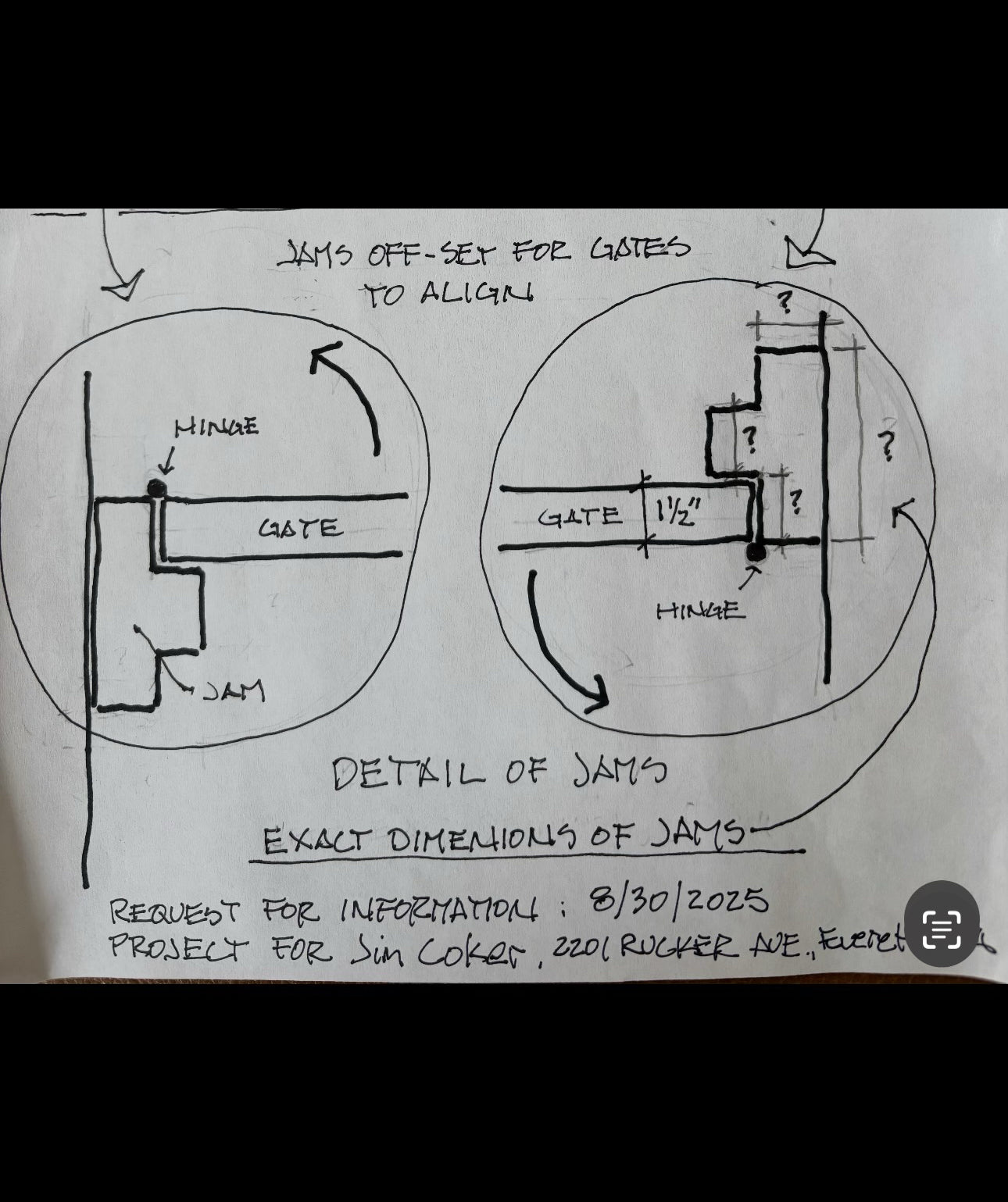 Two lattice panels, 52”H, 61.5” rough opening, 2” ground clearance, clear-grade Western Red Cedar, with hinges and jambs  💠