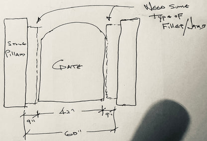 Custom Gate with 1-Inch Thick Lattice, Additional Mid-Stile 🔹
