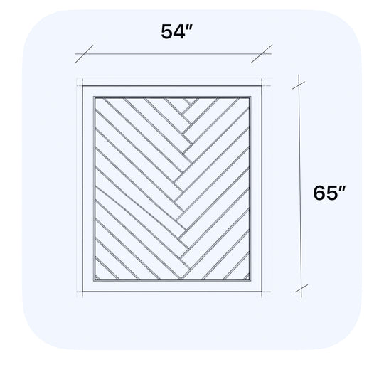 Herringbone SquareTop Custom Panel