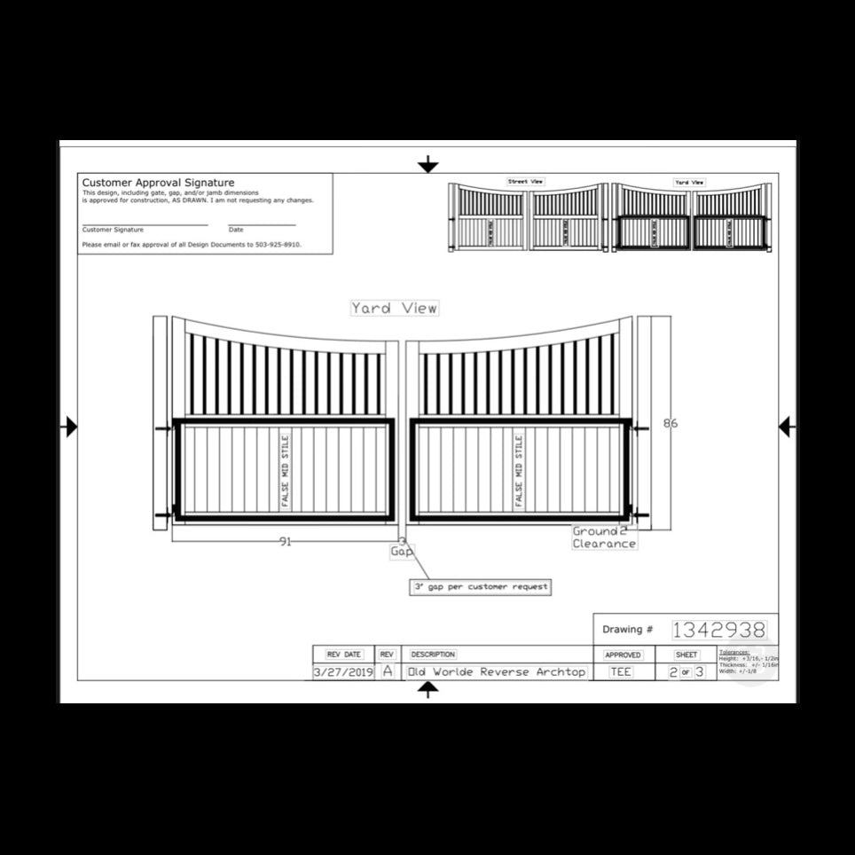 Duplicate of the previously designed, engineered, and built product, replicated to the specifications shown in the online images and shipped to the original delivery location, 7-8 weeks
