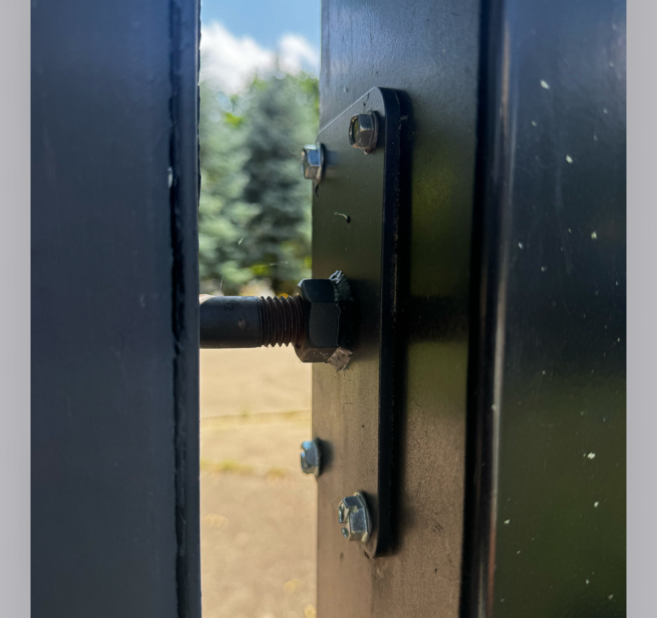 Replacement Signature Compound Arch Double Swing Gate with Steel Reinforcement Frame and Hinge Pins – 155.5” Opening, 81” Peak, 7–8 weeks