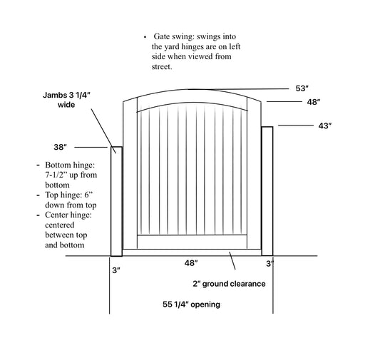 Astoria Arch Top Gate (Kunz)