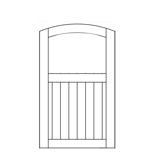 Open Frame Archtop Gate for Customer Supplied Insert, 3-4 weeks  🔹