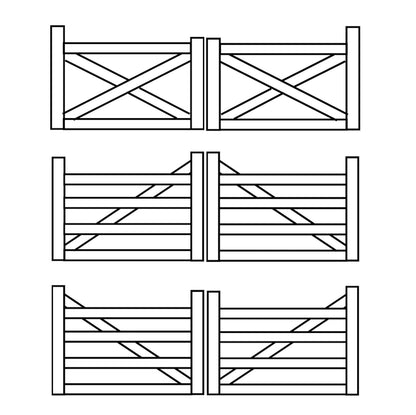 Modern Farmhouse Driveway Gate