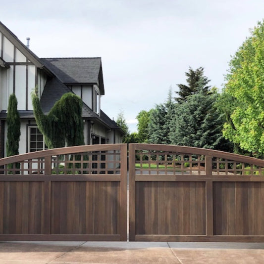 Portland Wood Driveway Gate and Walkway Gate Package (TAH)