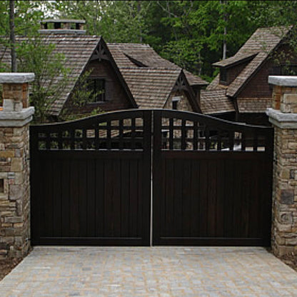 Portland Wood Driveway Gate and Walkway Gate Package (TAH)